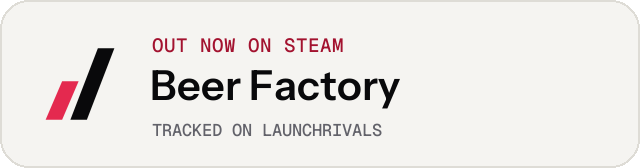 Light launch badge for Beer Factory