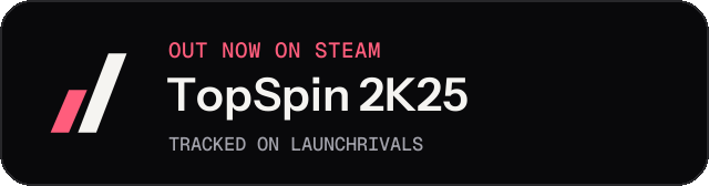 Dark launch badge for TopSpin 2K25