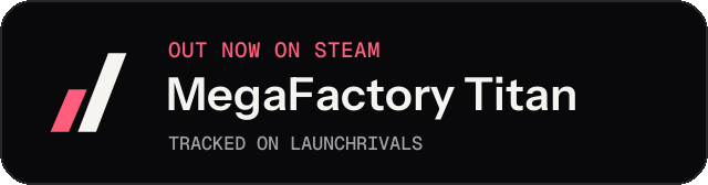 Dark launch badge for MegaFactory Titan