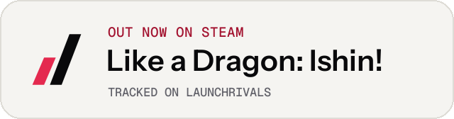 Light launch badge for Like a Dragon: Ishin!