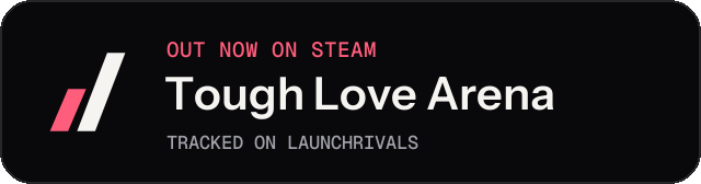 Dark launch badge for Tough Love Arena