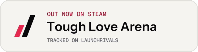 Light launch badge for Tough Love Arena