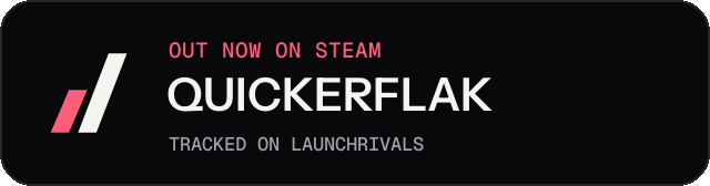 Dark launch badge for QUICKERFLAK