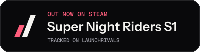 Dark launch badge for Super Night Riders S1