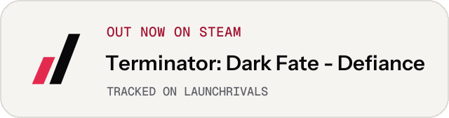 Light launch badge for Terminator: Dark Fate - Defiance