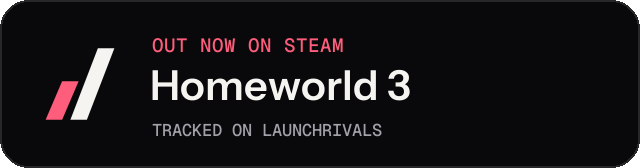 Dark launch badge for Homeworld 3