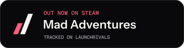 Dark launch badge for Mad Adventures