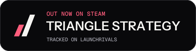 Dark launch badge for TRIANGLE STRATEGY