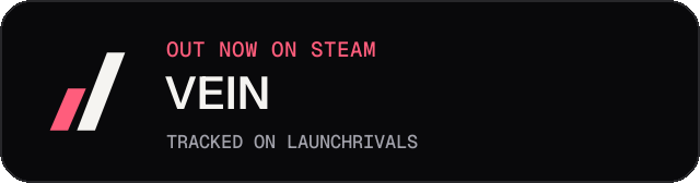 Dark launch badge for VEIN