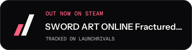 Dark launch badge for SWORD ART ONLINE Fractured Daydream