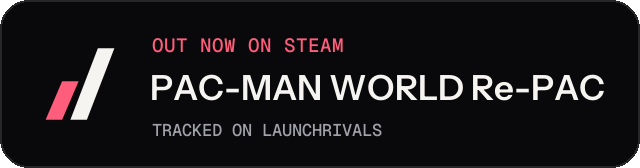 Dark launch badge for PAC-MAN WORLD Re-PAC