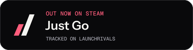 Dark launch badge for Just Go