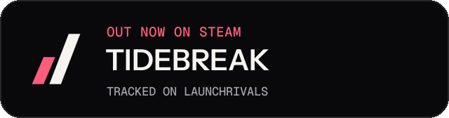 Dark launch badge for TIDEBREAK