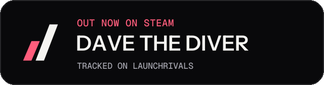 Dark launch badge for DAVE THE DIVER