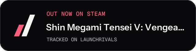 Dark launch badge for Shin Megami Tensei V: Vengeance