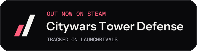 Dark launch badge for Citywars Tower Defense