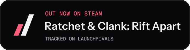 Dark launch badge for Ratchet & Clank: Rift Apart
