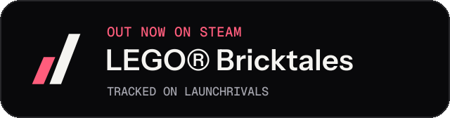 Dark launch badge for LEGO® Bricktales