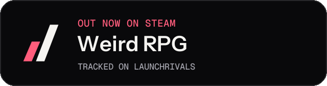 Dark launch badge for Weird RPG