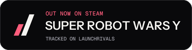 Dark launch badge for SUPER ROBOT WARS Y
