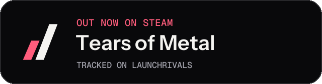 Dark launch badge for Tears of Metal