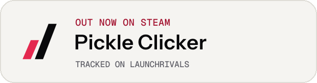 Light launch badge for Pickle Clicker