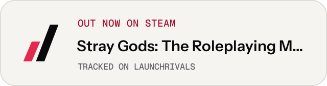 Light launch badge for Stray Gods: The Roleplaying Musical