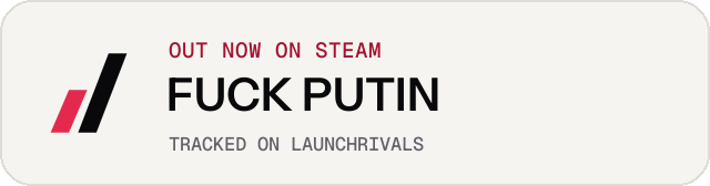 Light launch badge for FUCK PUTIN
