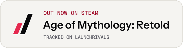 Light launch badge for Age of Mythology: Retold