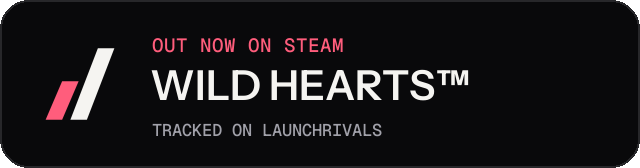 Dark launch badge for WILD HEARTS™