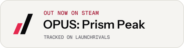 Light launch badge for OPUS: Prism Peak