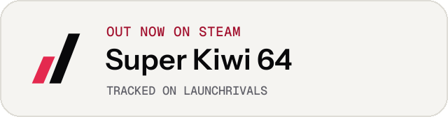 Light launch badge for Super Kiwi 64