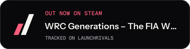 Dark launch badge for WRC Generations – The FIA WRC Official Game