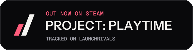 Dark launch badge for PROJECT: PLAYTIME