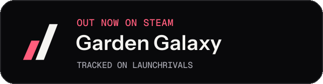Dark launch badge for Garden Galaxy