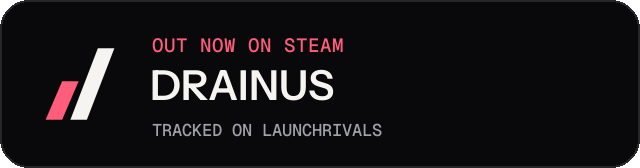 Dark launch badge for DRAINUS