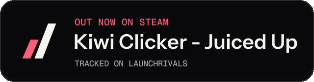Dark launch badge for Kiwi Clicker - Juiced Up