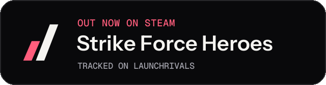 Dark launch badge for Strike Force Heroes
