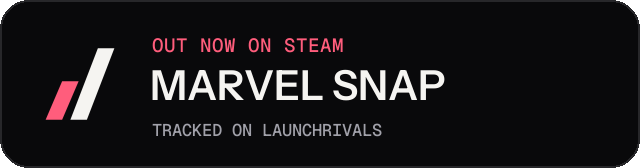 Dark launch badge for MARVEL SNAP