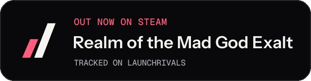 Dark launch badge for Realm of the Mad God Exalt