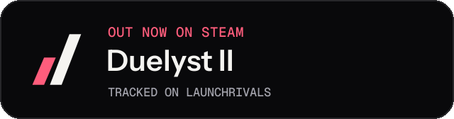 Dark launch badge for Duelyst II