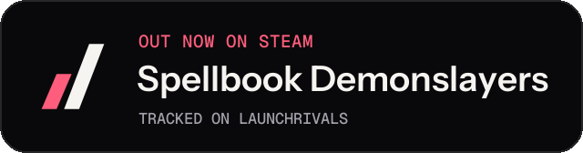 Dark launch badge for Spellbook Demonslayers