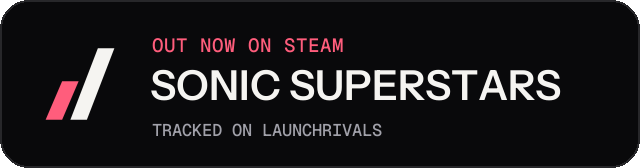 Dark launch badge for SONIC SUPERSTARS