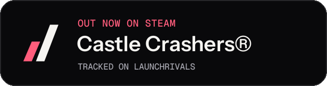 Dark launch badge for Castle Crashers®
