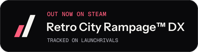 Dark launch badge for Retro City Rampage™ DX