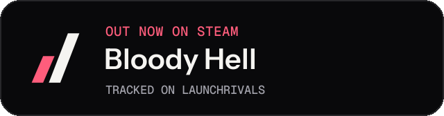 Dark launch badge for Bloody Hell