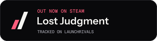 Dark launch badge for Lost Judgment