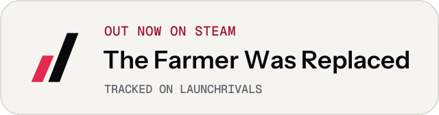 Light launch badge for The Farmer Was Replaced