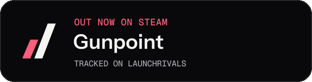 Dark launch badge for Gunpoint