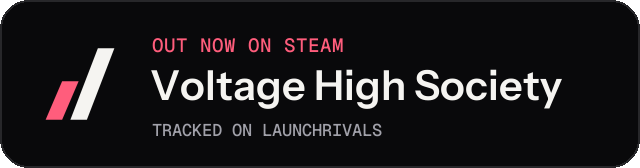 Dark launch badge for Voltage High Society